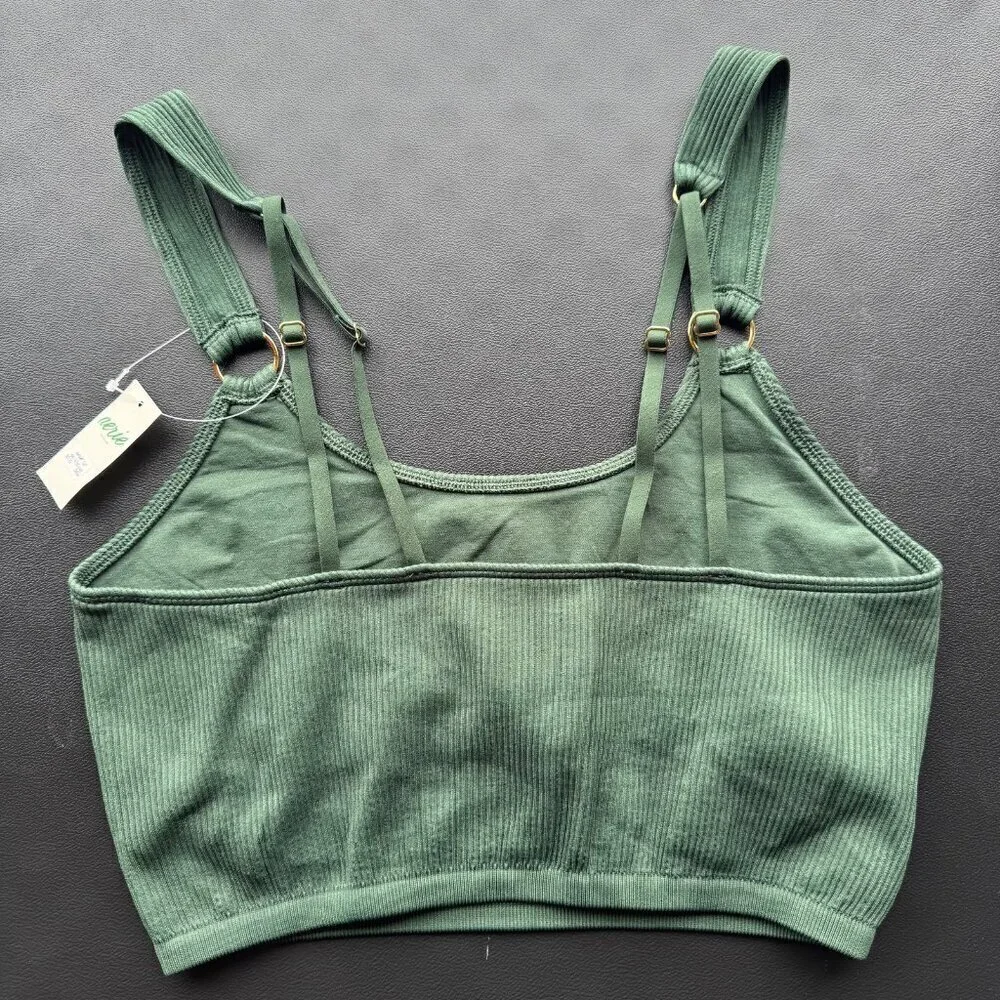 NWT Aerie Seamless Ring Longline Bralette L
